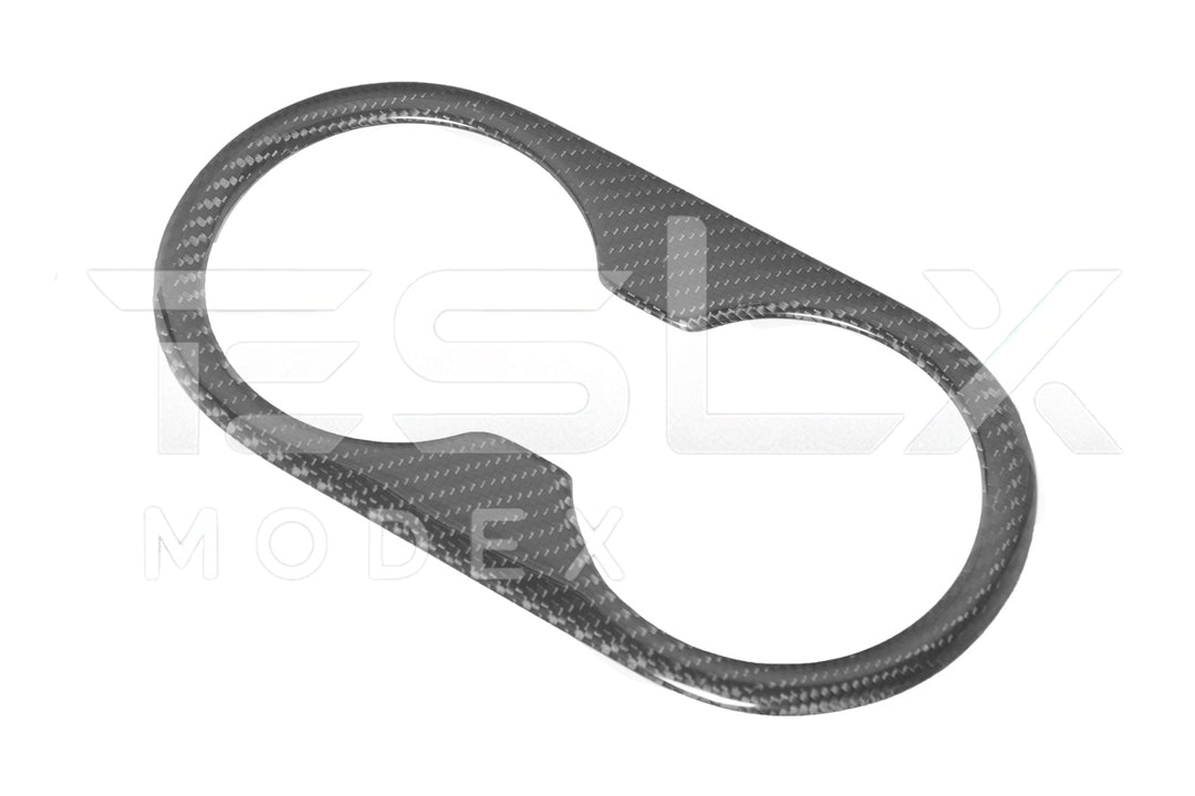 2020-23 Tesla Model 3 &amp; 20-24 Y Carbon Fiber Interior Rear Water Cup Frame