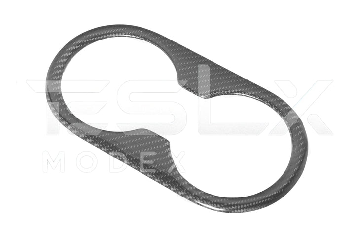 2020-23 Tesla Model 3 &amp; 20-24 Y Carbon Fiber Interior Rear Water Cup Frame
