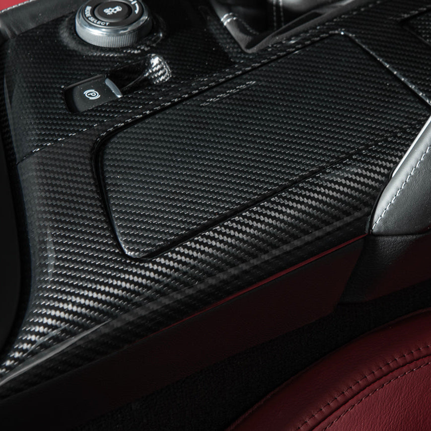 Corvette C7 | Carbon Fiber Center Console Bezel Cup Holder Trim Panel