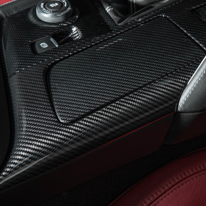 Corvette C7 | Carbon Fiber Center Console Bezel Cup Holder Trim Panel