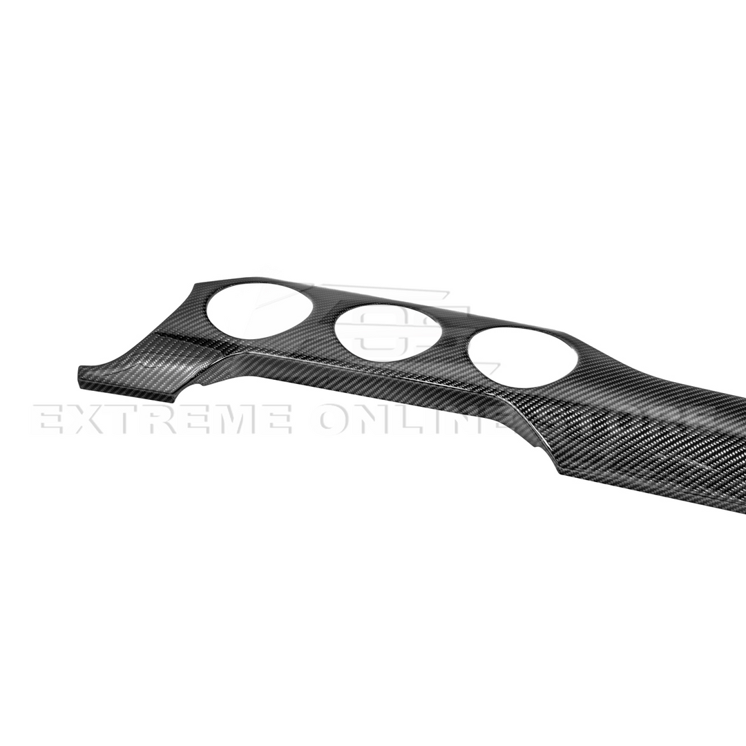 2015-23 Ford Mustang 3 AC DRY CARBON FIBER Dashboard Panel Trim