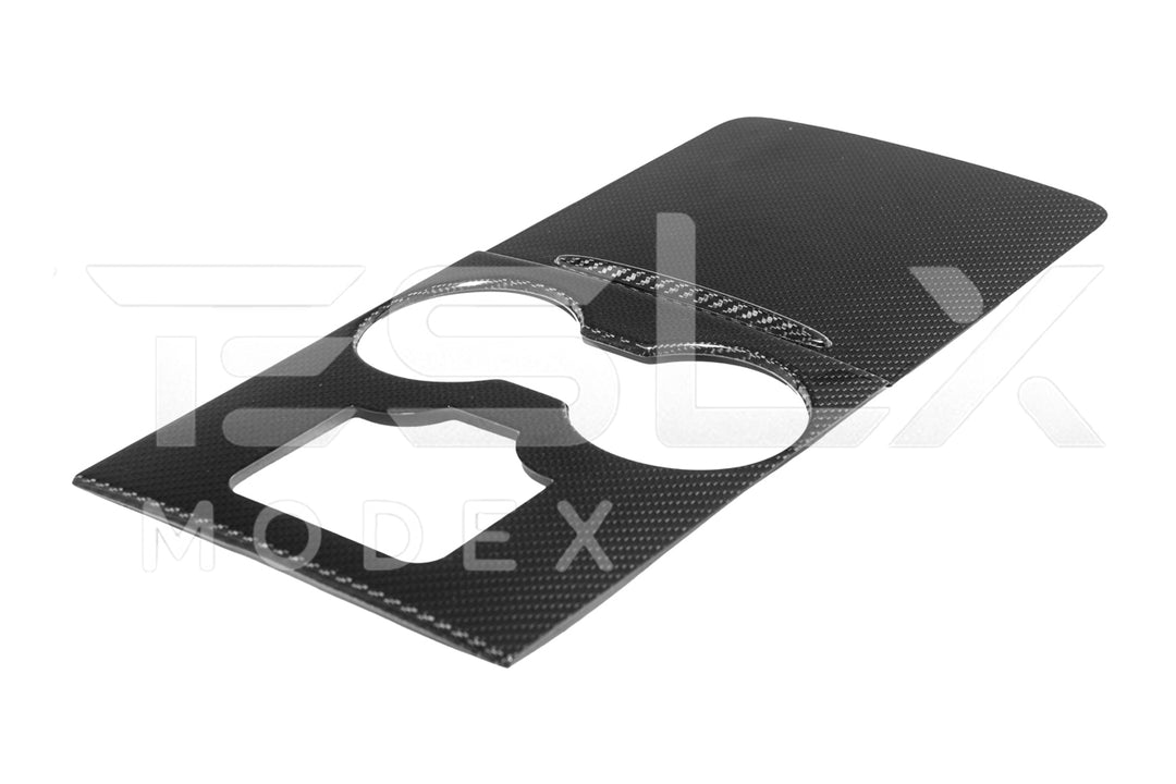 2020-23 Tesla Model 3 &amp; 20-24 Y Carbon Fiber Interior Center Console Cover