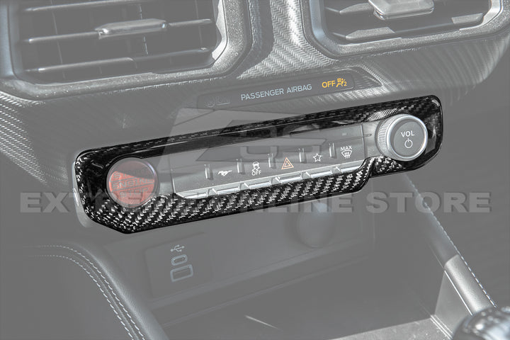 2024+ Ford Mustang DRY CARBON FIBER AC Control Panel Cover
