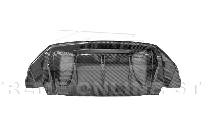 2024+ Ford Mustang Rear Finned Dry CArbon Fiber Bumper Diffuser