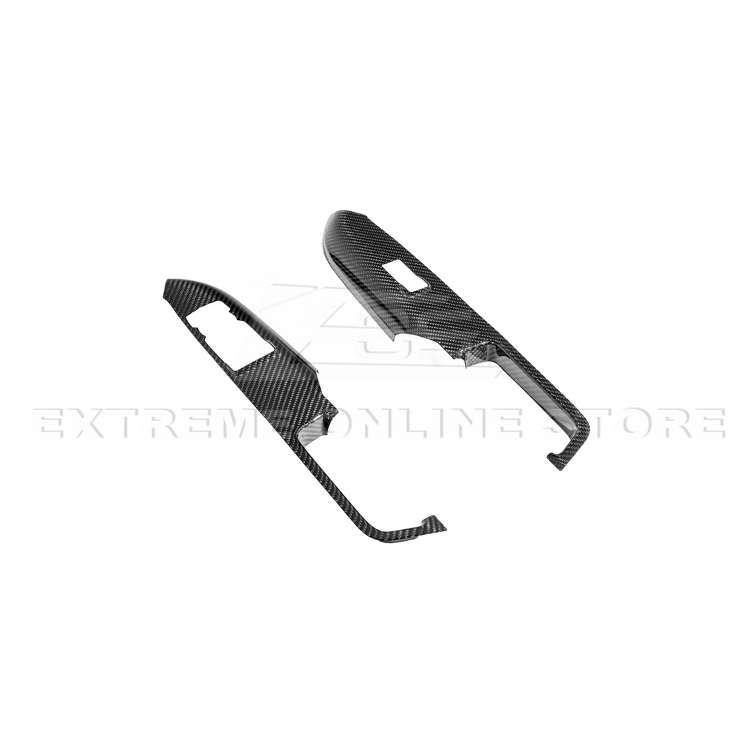 2015-up Ford Mustang DRY Carbon Fiber Side Door Glass Lifting Panel