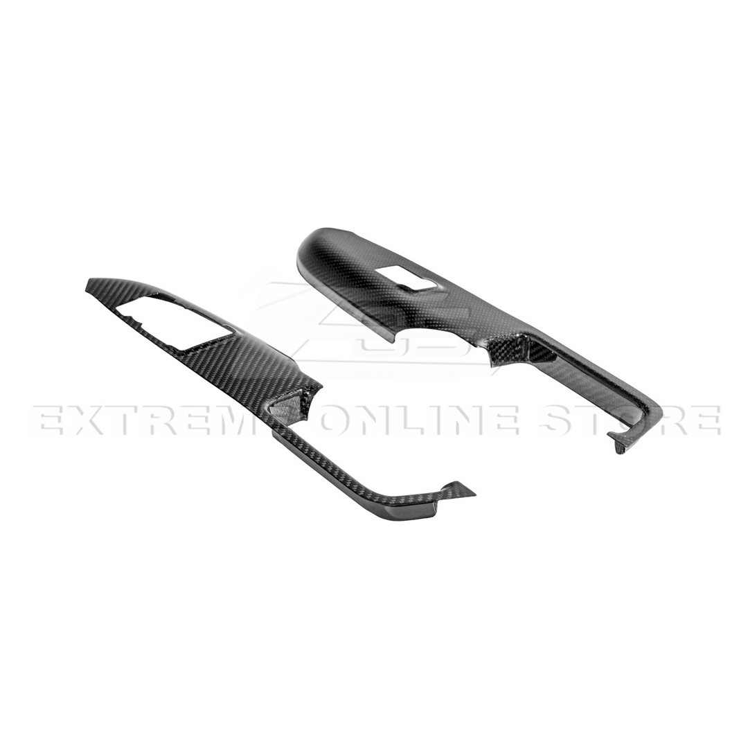 2015-up Ford Mustang DRY Carbon Fiber Side Door Glass Lifting Panel