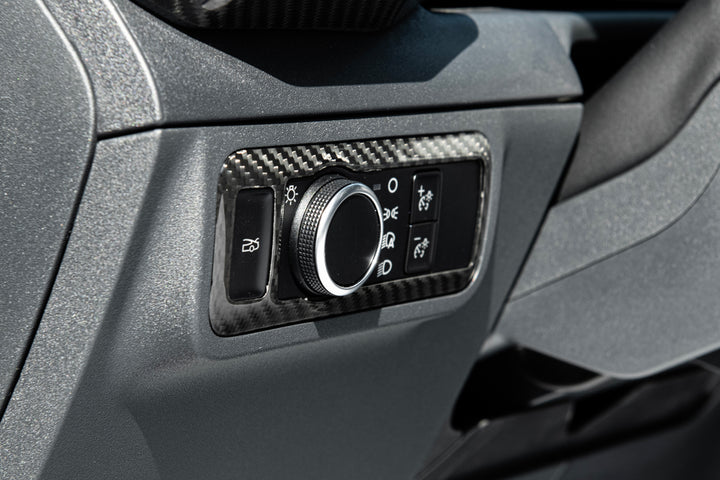 2021-Up Mustang Mach-E DRY CARBON FIBER Head Light Control Panel Trim