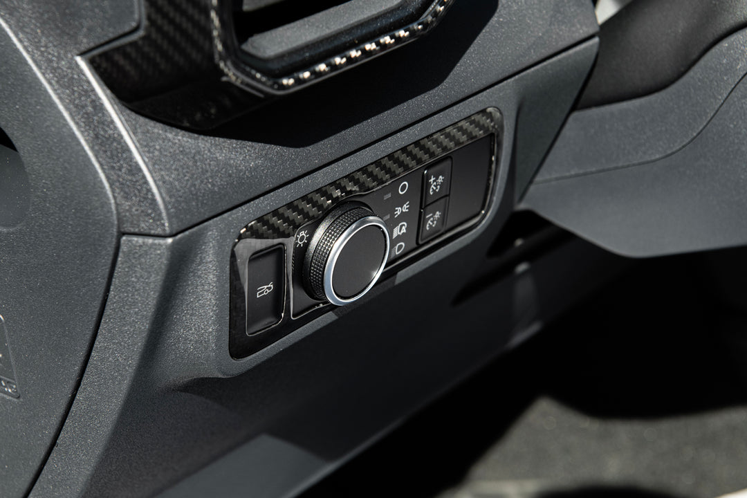 2021-Up Mustang Mach-E DRY CARBON FIBER Head Light Control Panel Trim