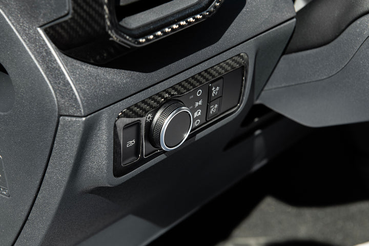 2021-Up Mustang Mach-E DRY CARBON FIBER Head Light Control Panel Trim