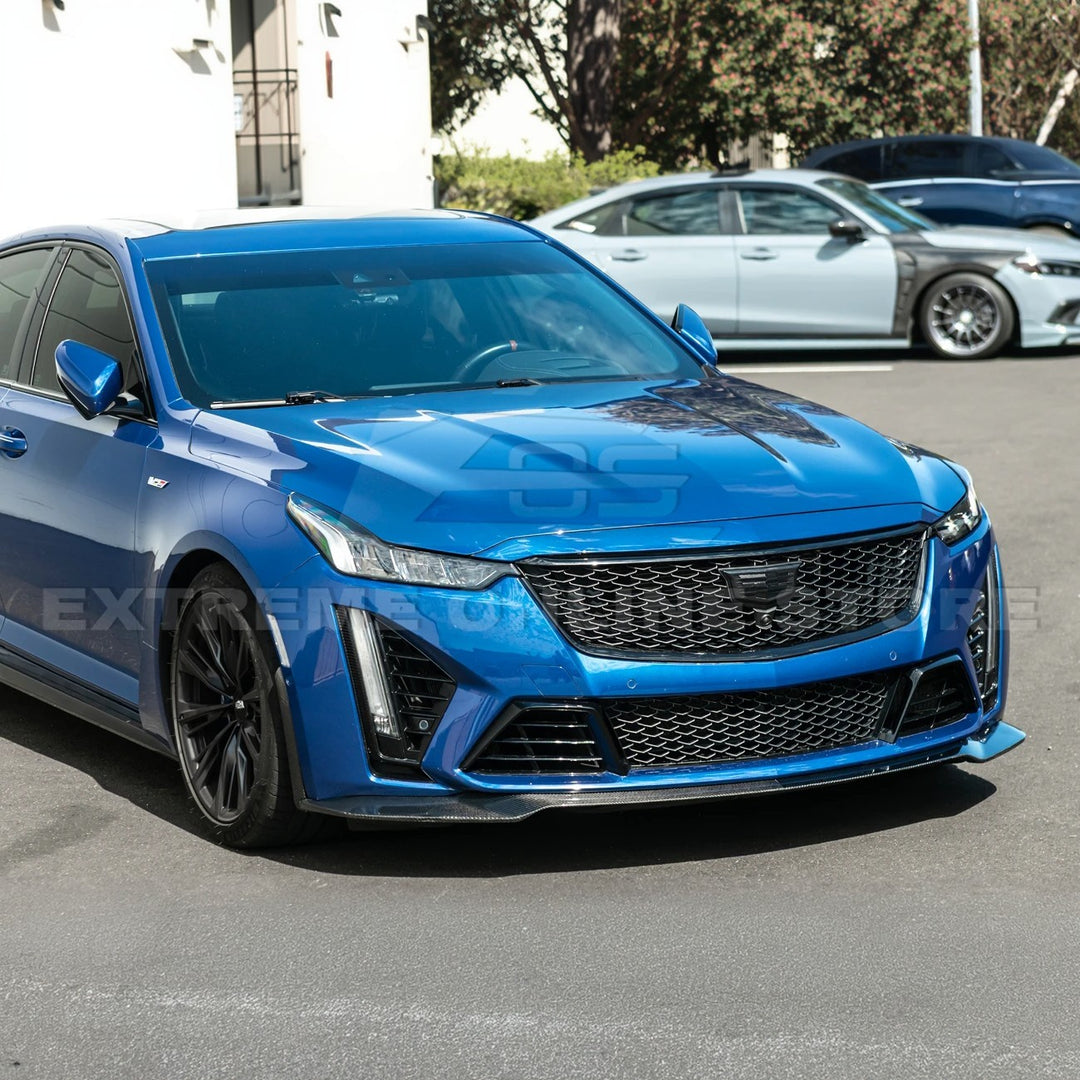 2020-Up Cadillac CT5-V Blackwing CARBON FIBER Front Splitter Side Wheel Arch