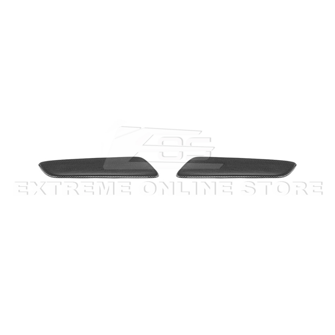 2015-23 Ford Mustang DRY CARBON FIBER Rear Seat Decorative Board Cover