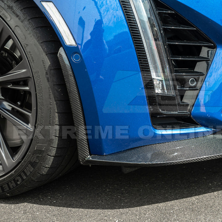 2020-Up Cadillac CT5-V Blackwing CARBON FIBER Front Splitter Side Wheel Arch