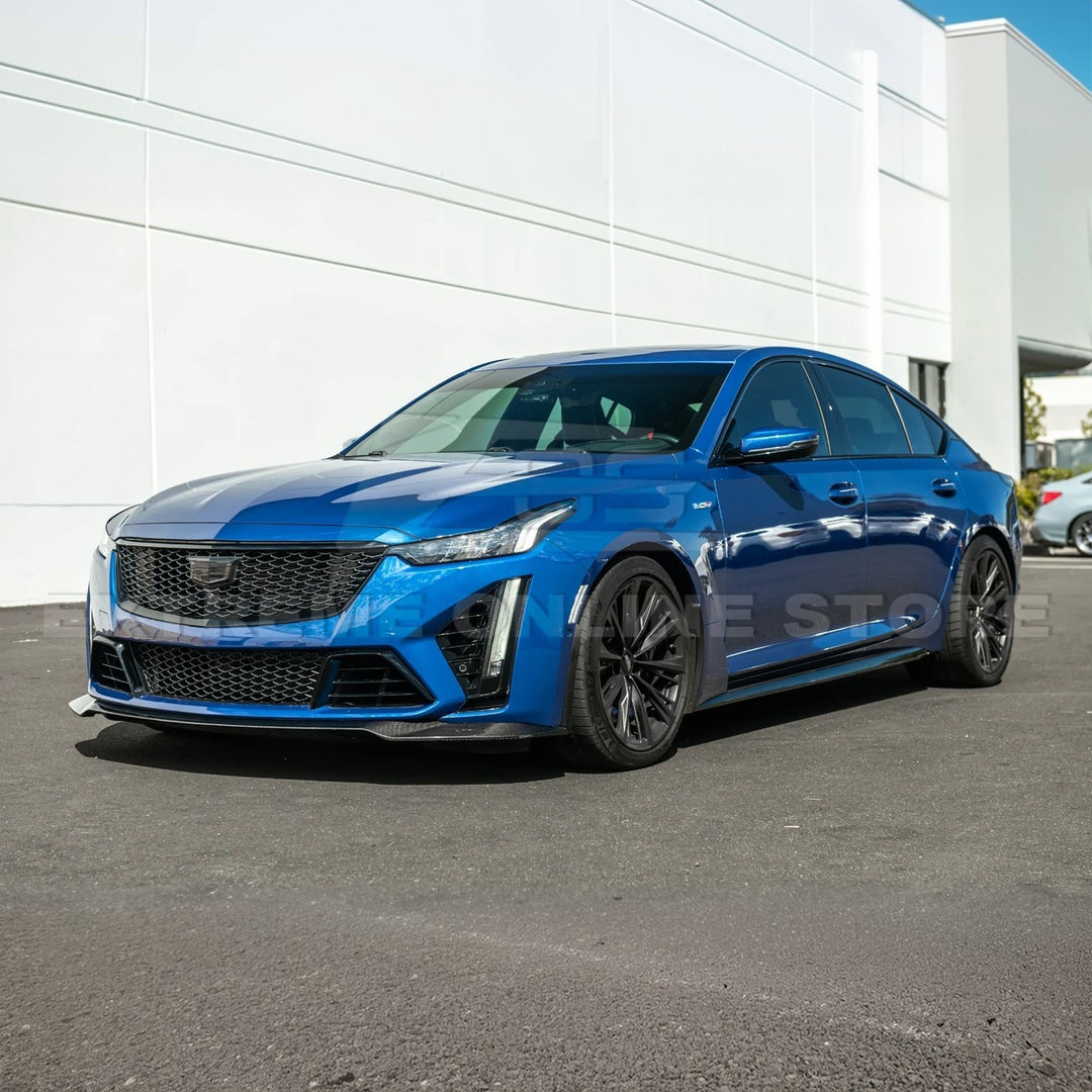 2020-Up Cadillac CT5-V Blackwing CARBON FIBER Front Splitter Side Wheel Arch