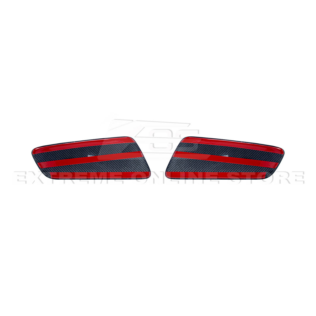 2015-23 Ford Mustang DRY CARBON FIBER Rear Seat Decorative Board Cover