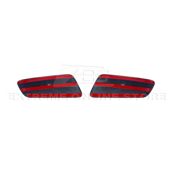 2015-23 Ford Mustang DRY CARBON FIBER Rear Seat Decorative Board Cover