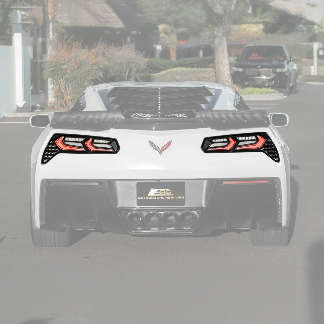 2014-19 Corvette C7 Smoke / Clear Lens Rear Taillight