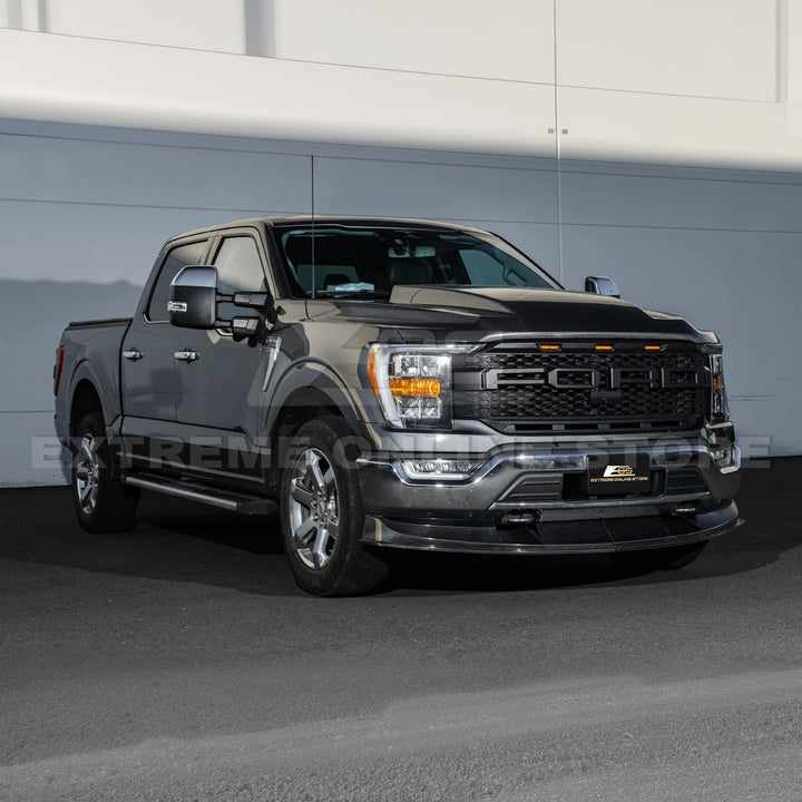 2021-Up Ford F-150 EOS Performance CARBON FIBER 2Pcs Front Bumper Lip Splitter