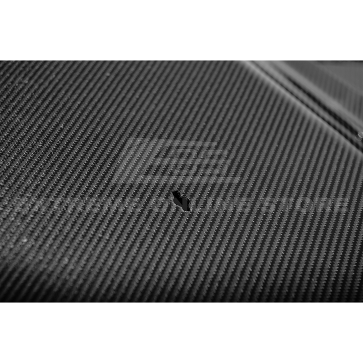 2009-15 Cadillac CTS-V Double Sided CARBON FIBER  Middle Vented Front Bumper Hood
