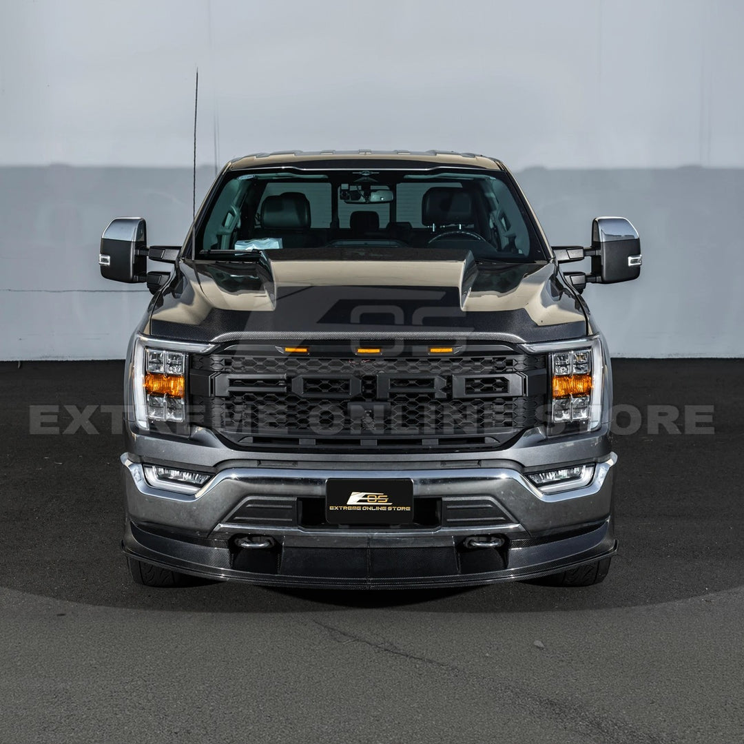 2021-Up Ford F-150 EOS Performance CARBON FIBER 2Pcs Front Bumper Lip Splitter