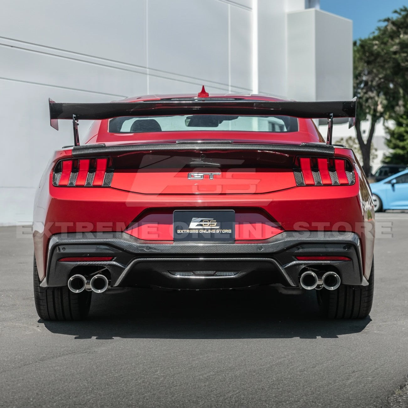 2024-Up Ford Mustang S650 Coupe APR Style Rear High Wing Spoiler