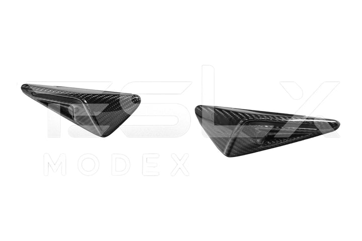 2020-23Tesla Model 3 &amp; 20-24 Y Carbon Fiber Exterior All Inclusive Camera Covers