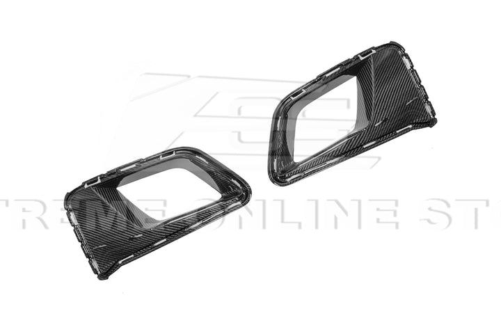 2019-24 Camaro ZL1 1LE Dry Cabon Fiber Front Air Duct Bezels &amp; Canard Dive Planes