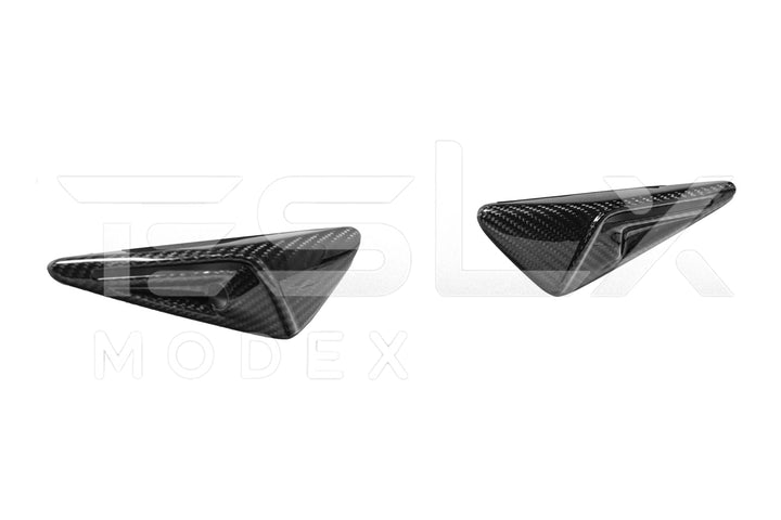 2020-23Tesla Model 3 &amp; 20-24 Y Carbon Fiber Exterior All Inclusive Camera Covers