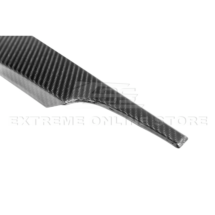 2015-23 Ford Mustang DRY  CARBON FIBER Dashboard Lower Trim Cover Pair