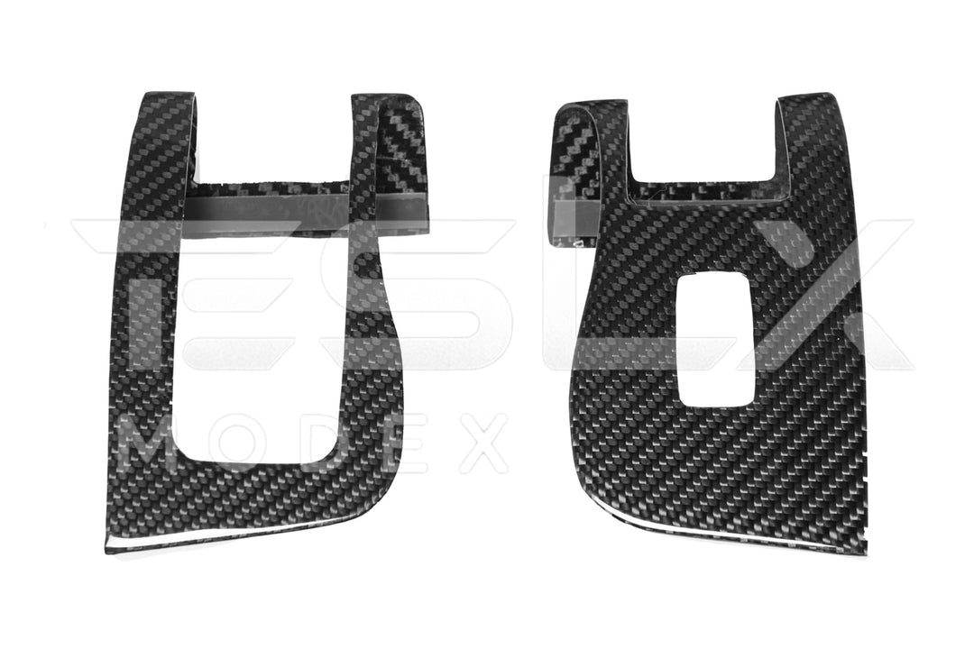 2020-23 Tesla Model 3 &amp; 20-24 Y Carbon Fiber Interior Door Glass Lifting Panel Cover