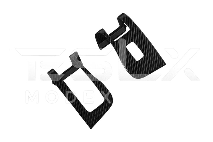 2020-23 Tesla Model 3 &amp; 20-24 Y Carbon Fiber Interior Door Glass Lifting Panel Cover