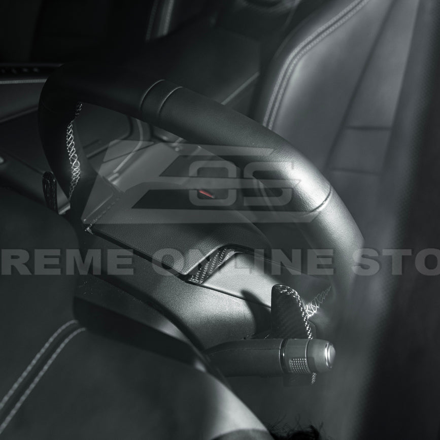 2020-Up Corvette C8 DRY CARBON FIBER Steering Wheel Paddle Shifters Replacement