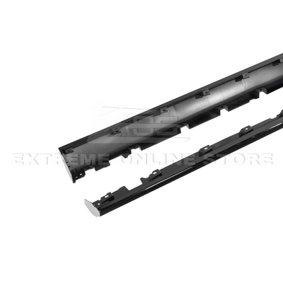 2010-14 Ford S197 Mustang GT500 Style Side Skirts Extension Pair