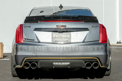 2016-19 Cadillac CTS-V Carbon Fiber Rear Trunk Wing Wickerbill Spoiler