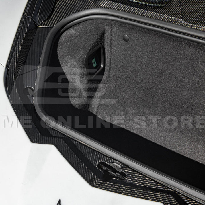Corvette C8 DRY CARBON FIBER Front Trunk Trim Cover Kit