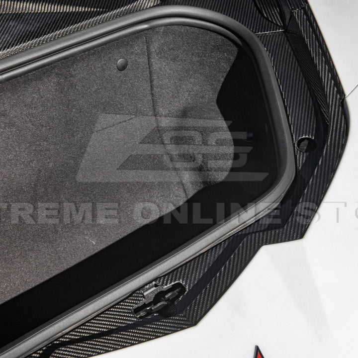 Corvette C8 DRY CARBON FIBER Front Trunk Trim Cover Kit