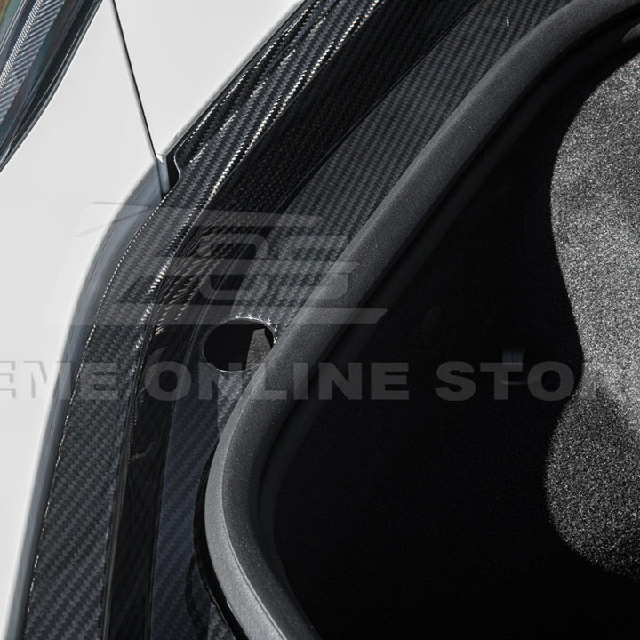 Corvette C8 DRY CARBON FIBER Front Trunk Trim Cover Kit