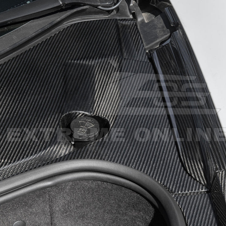 Corvette C8 DRY CARBON FIBER Front Trunk Trim Cover Kit