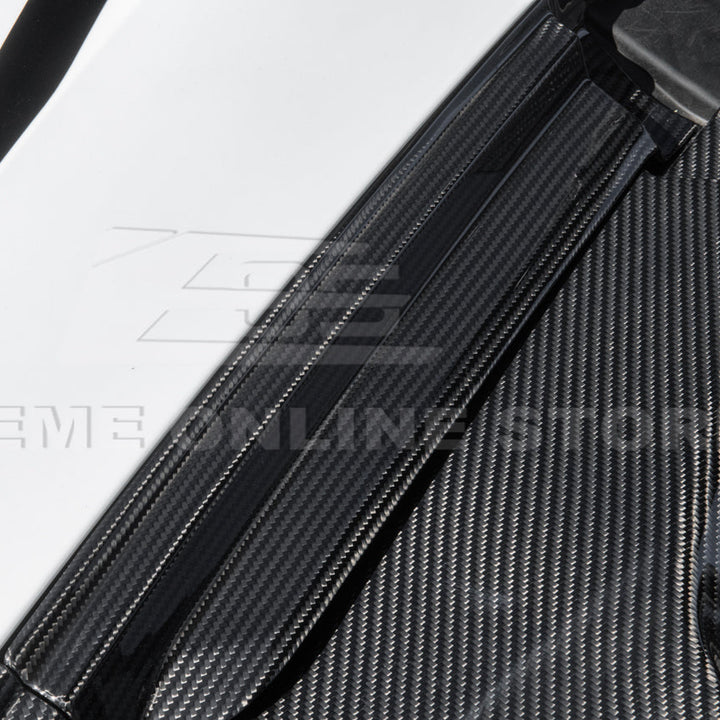 Corvette C8 DRY CARBON FIBER Front Trunk Trim Cover Kit