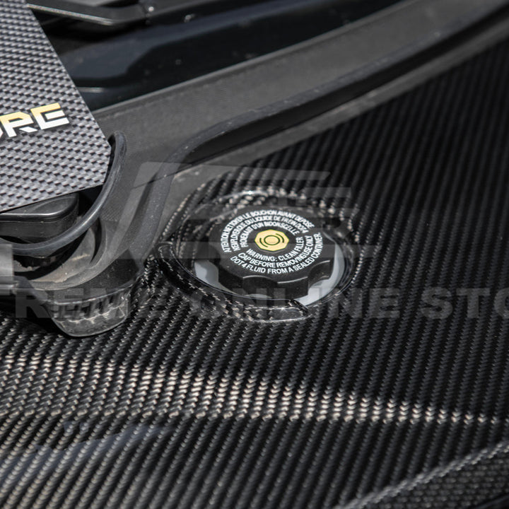 Corvette C8 DRY CARBON FIBER Front Trunk Trim Cover Kit