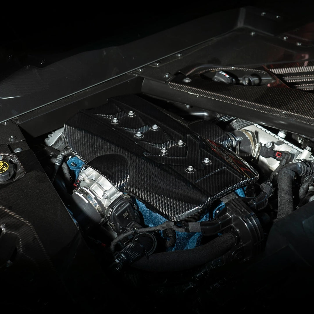 2025-Present Corvette C8 ZR1 | Dry Carbon Fiber Rear Engine Cover (One-Piece)
