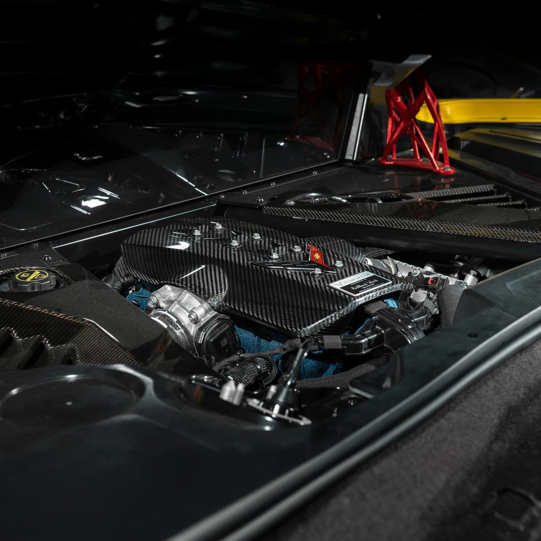 2025-Present Corvette C8 ZR1 | Dry Carbon Fiber Rear Engine Cover (One-Piece)