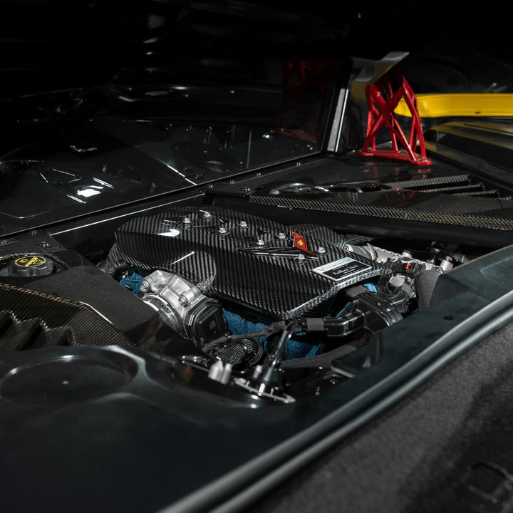2025-Present Corvette C8 ZR1 | Dry Carbon Fiber Rear Engine Cover (One-Piece)