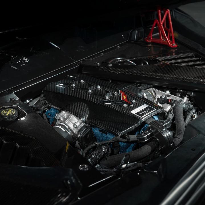 2025-Present Corvette C8 ZR1 | Dry Carbon Fiber Rear Engine Cover (One-Piece)