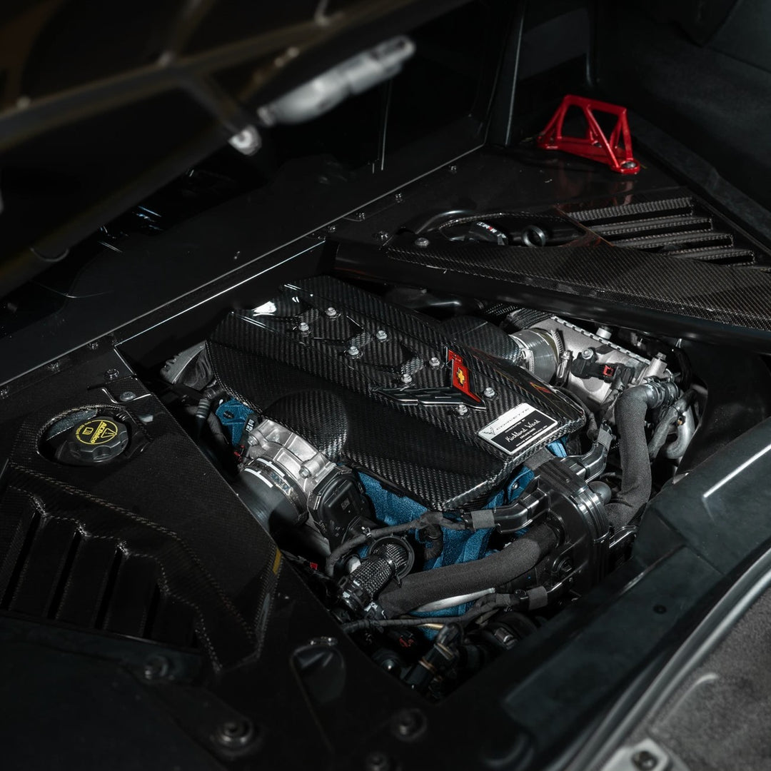 2025-Present Corvette C8 ZR1 | Dry Carbon Fiber Rear Engine Cover (One-Piece)