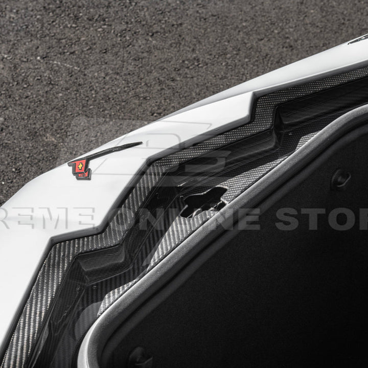 Corvette C8 DRY CARBON FIBER Front Trunk Trim Cover Kit