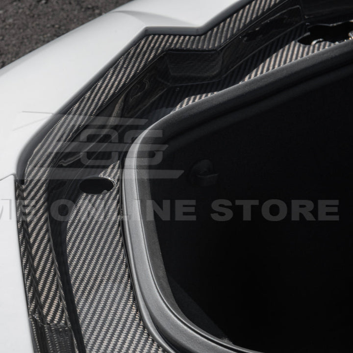 Corvette C8 DRY CARBON FIBER Front Trunk Trim Cover Kit