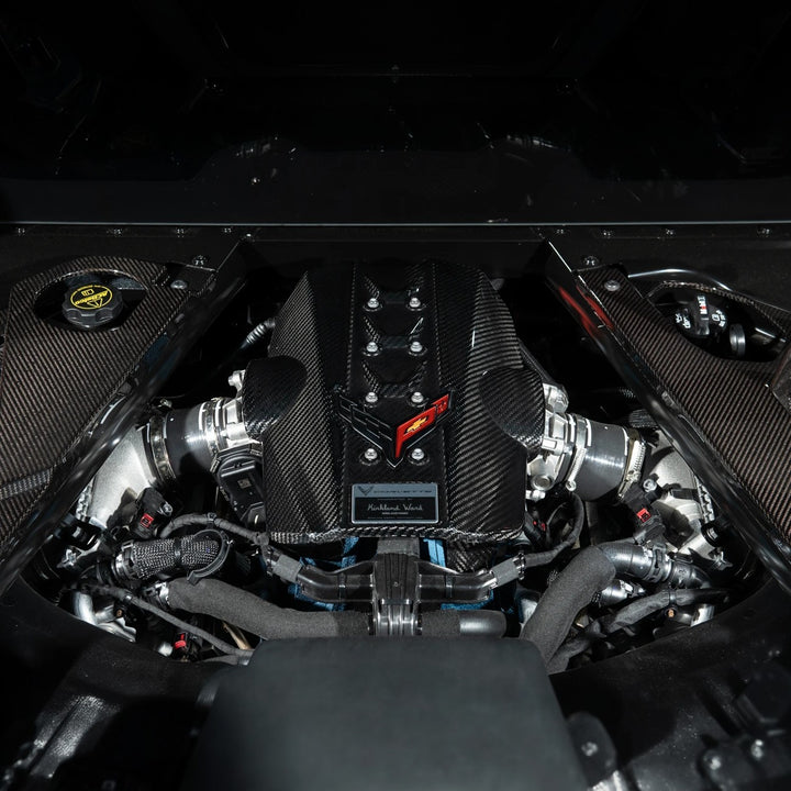 2025-Present Corvette C8 ZR1 | Dry Carbon Fiber Rear Engine Cover (One-Piece)