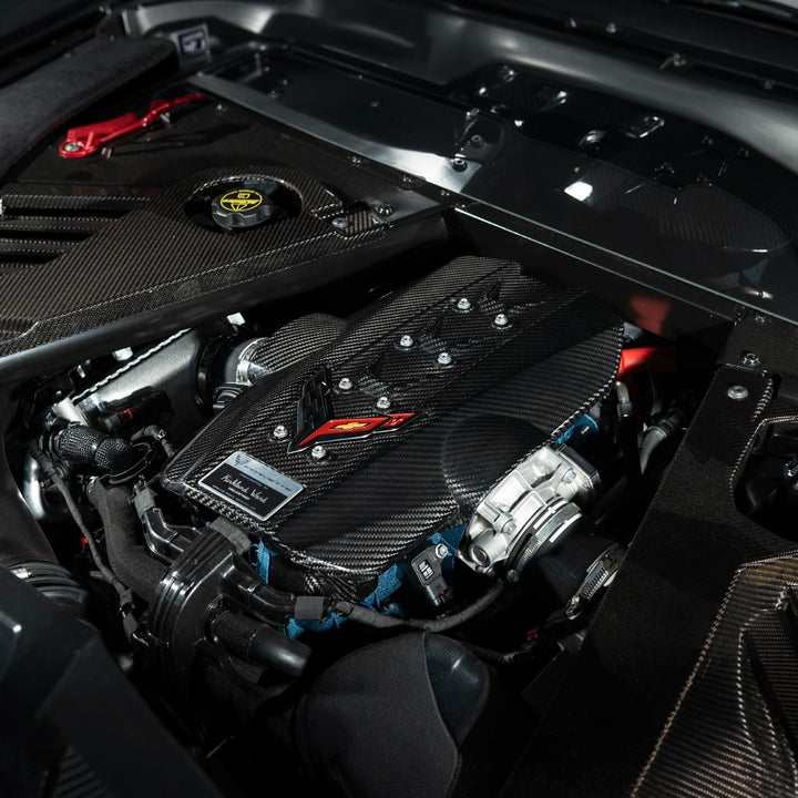 2025-Present Corvette C8 ZR1 | Dry Carbon Fiber Rear Engine Cover (One-Piece)