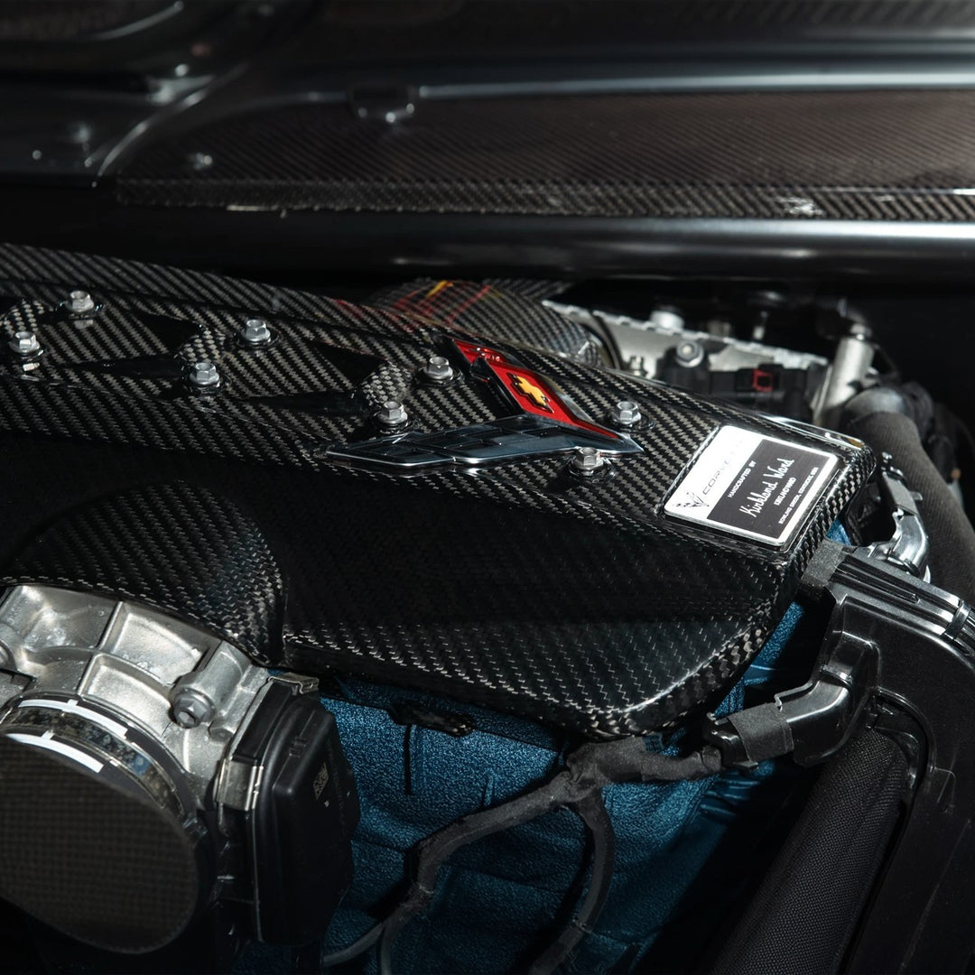 2025-Present Corvette C8 ZR1 | Dry Carbon Fiber Rear Engine Cover (One-Piece)