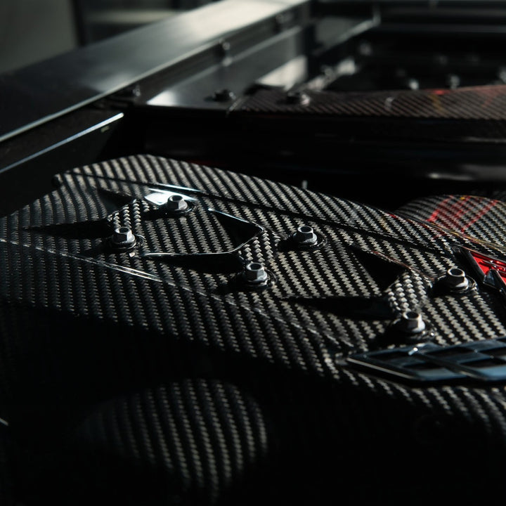 2025-Present Corvette C8 ZR1 | Dry Carbon Fiber Rear Engine Cover (One-Piece)